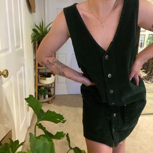 Cordaroy overall dress